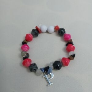 HandCrafted Semi Precious Stone Stretch Bracelet